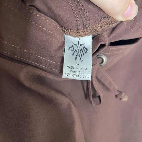 Prana Burgundy Brown Tie Waist Athletic Skirt Large - Picture 5 of 8